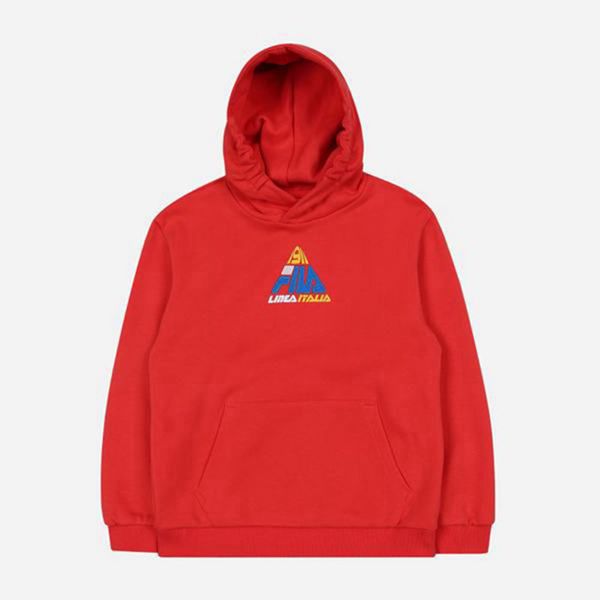 Fila Mikiny Detske Červené - Triangle L/S Vypredaj - Slovakia 82045-SVID